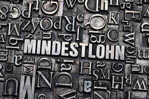 Foto: Druckzeichen Mindestlohn